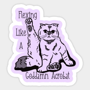 Karma is a Cat Sticker